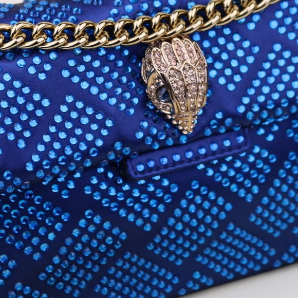 Kurt Geiger Blue Mini Embellished Bag - Picture 2 of 5